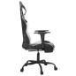 vidaXL Gaming-Stuhl mit Massage & Fußstütze Schwarz & Weiß Kunstleder vidaXL Gaming-Stuhl mit Massage & Fußstütze Schwarz & Weiß Kunstleder