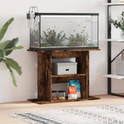 vidaXL Aquariumständer Räuchereiche 80x35x60 cm Holzwerkstoff