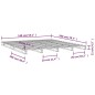 vidaXL Palettenbett 140x200 cm Massivholz Kiefer vidaXL Palettenbett 140x200 cm Massivholz Kiefer