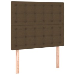 vidaXL Kopfteile 2 Stk. Dunkelbraun 80x5x78/88 cm Stoff