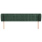vidaXL Kopfteil mit Ohren Dunkelgrün 163x23x78/88 cm Samt vidaXL Kopfteil mit Ohren Dunkelgrün 163x23x78/88 cm Samt