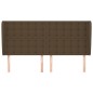 vidaXL Kopfteil mit Ohren Dunkelbraun 163x23x118/128 cm Stoff vidaXL Kopfteil mit Ohren Dunkelbraun 163x23x118/128 cm Stoff
