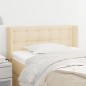 vidaXL Kopfteil mit Ohren Creme 83x16x78/88 cm Stoff vidaXL Kopfteil mit Ohren Creme 83x16x78/88 cm Stoff