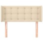 vidaXL Kopfteil mit Ohren Creme 83x16x78/88 cm Stoff vidaXL Kopfteil mit Ohren Creme 83x16x78/88 cm Stoff