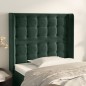 vidaXL Kopfteil mit Ohren Dunkelgrün 83x16x118/128 cm Samt vidaXL Kopfteil mit Ohren Dunkelgrün 83x16x118/128 cm Samt