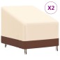vidaXL Gartensessel-Abdeckungen 2 Stk. 79x97x48/74 cm 600D Oxford