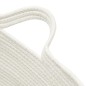 vidaXL Wäschekorb Grau und Weiß Ø60x36 cm Baumwolle vidaXL Wäschekorb Grau und Weiß Ø60x36 cm Baumwolle