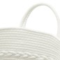 vidaXL Aufbewahrungskorb Grau und Weiß Ø43x38 cm Baumwolle vidaXL Aufbewahrungskorb Grau und Weiß Ø43x38 cm Baumwolle