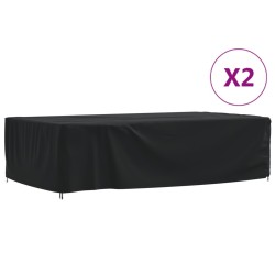 vidaXL Gartenmöbel-Abdeckungen 2 Stk. 315x180x74 cm 420D Oxford-Gewebe