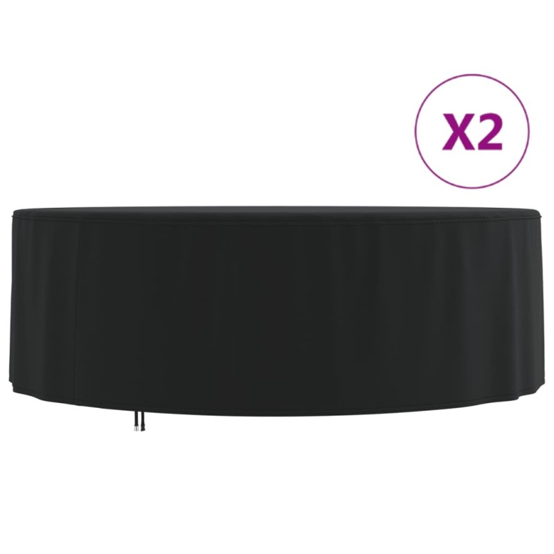 vidaXL Gartenmöbel-Abdeckungen 2 Stk. Ø 244x71 cm 420D Oxford-Gewebe vidaXL Gartenmöbel-Abdeckungen 2 Stk. Ø 244x71 cm 420D Oxford-Gewebe