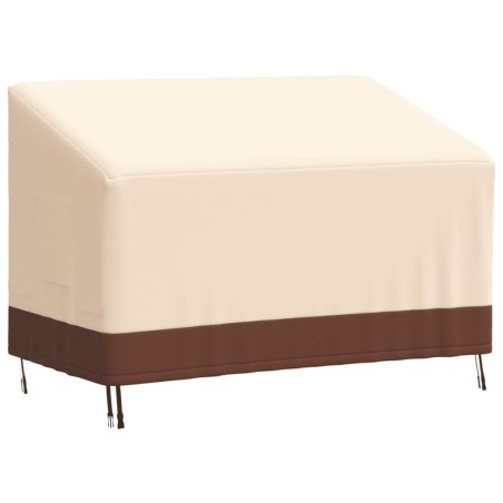 vidaXL Abdeckungen für 2-Sitzer-Bank 2 Stk. 132x71x56/81cm 600D Oxford