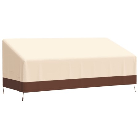 vidaXL Abdeckungen für 3-Sitzer-Bank 2 Stk. 204x86x48/73cm 600D Oxford