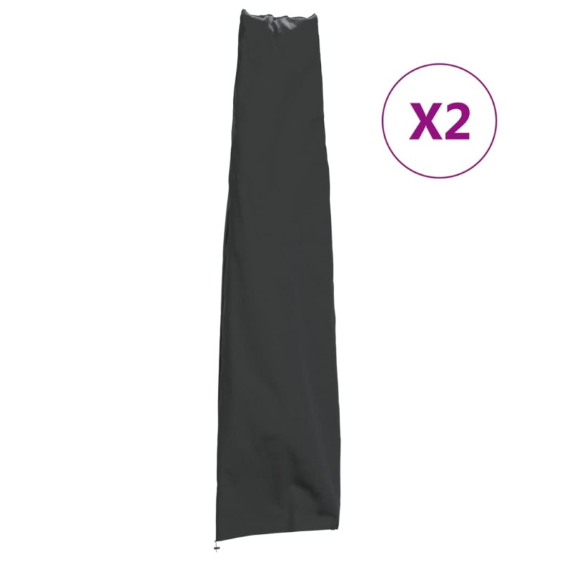 vidaXL Sonnenschirm-Schutzhüllen 2 Stk. 190x50/30cm 420D Oxford-Gewebe vidaXL Sonnenschirm-Schutzhüllen 2 Stk. 190x50/30cm 420D Oxford-Gewebe