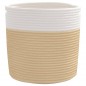 vidaXL Aufbewahrungskörbe 2 Stk. Beige und Weiß Ø28x28 cm Baumwolle vidaXL Aufbewahrungskörbe 2 Stk. Beige und Weiß Ø28x28 cm Baumwolle