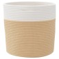 vidaXL Aufbewahrungskörbe 2 Stk. Beige und Weiß Ø28x28 cm Baumwolle vidaXL Aufbewahrungskörbe 2 Stk. Beige und Weiß Ø28x28 cm Baumwolle