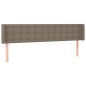 vidaXL LED Kopfteil Taupe 163x16x78/88 cm Stoff vidaXL LED Kopfteil Taupe 163x16x78/88 cm Stoff