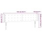 vidaXL LED Kopfteil Taupe 163x16x78/88 cm Stoff vidaXL LED Kopfteil Taupe 163x16x78/88 cm Stoff