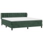 vidaXL Boxspringbett mit Matratze Dunkelgrün 160x200 cm Samt vidaXL Boxspringbett mit Matratze Dunkelgrün 160x200 cm Samt