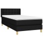 vidaXL Boxspringbett mit Matratze Schwarz 80x200 cm Stoff vidaXL Boxspringbett mit Matratze Schwarz 80x200 cm Stoff