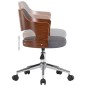vidaXL Esszimmerstühle 2 Stk. Drehbar Grau Bugholz und Stoff vidaXL Esszimmerstühle 2 Stk. Drehbar Grau Bugholz und Stoff