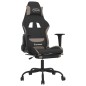 vidaXL Gaming-Stuhl mit Fußstütze Schwarz und Taupe Stoff vidaXL Gaming-Stuhl mit Fußstütze Schwarz und Taupe Stoff