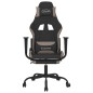 vidaXL Gaming-Stuhl mit Fußstütze Schwarz und Taupe Stoff vidaXL Gaming-Stuhl mit Fußstütze Schwarz und Taupe Stoff