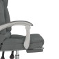 vidaXL Bürostuhl mit Massagefunktion Dunkelgrau Stoff vidaXL Bürostuhl mit Massagefunktion Dunkelgrau Stoff