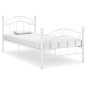 vidaXL Bett Weiß Metall 100x200 cm vidaXL Bett Weiß Metall 100x200 cm