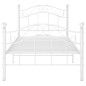 vidaXL Bett Weiß Metall 100x200 cm vidaXL Bett Weiß Metall 100x200 cm