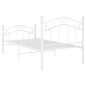 vidaXL Bett Weiß Metall 100x200 cm vidaXL Bett Weiß Metall 100x200 cm