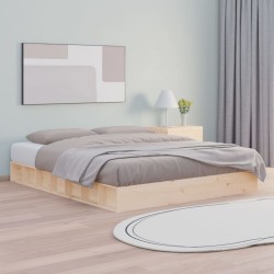 vidaXL Massivholzbett 180x200 cm
