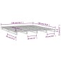 vidaXL Palettenbett 135x190 cm Massivholz Kiefer vidaXL Palettenbett 135x190 cm Massivholz Kiefer