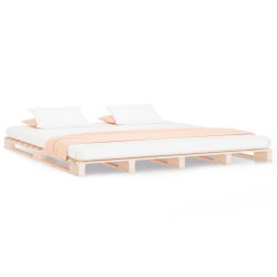 vidaXL Palettenbett 180x200 cm Massivholz