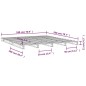 vidaXL Palettenbett 180x200 cm Massivholz vidaXL Palettenbett 180x200 cm Massivholz