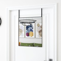 vidaXL Türspiegel Schwarz 50x60 cm Glas und Aluminium