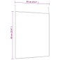 vidaXL Türspiegel Schwarz 50x60 cm Glas und Aluminium vidaXL Türspiegel Schwarz 50x60 cm Glas und Aluminium