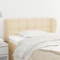 vidaXL Kopfteil mit Ohren Creme 83x23x78/88 cm Stoff vidaXL Kopfteil mit Ohren Creme 83x23x78/88 cm Stoff