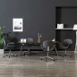 Drehbare Esszimmerstühle 4 Stk. Grau Stoff Drehbare Esszimmerstühle 4 Stk. Grau Stoff