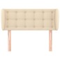 vidaXL Kopfteil mit Ohren Creme 83x23x78/88 cm Stoff vidaXL Kopfteil mit Ohren Creme 83x23x78/88 cm Stoff