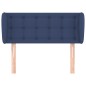 vidaXL Kopfteil mit Ohren Blau 103x23x78/88 cm Stoff