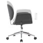 Drehbare Esszimmerstühle 4 Stk. Grau Stoff Drehbare Esszimmerstühle 4 Stk. Grau Stoff