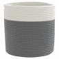 vidaXL Aufbewahrungskörbe 2 Stk. Grau und Weiß Ø28x28 cm Baumwolle vidaXL Aufbewahrungskörbe 2 Stk. Grau und Weiß Ø28x28 cm Baumwolle