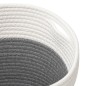 vidaXL Aufbewahrungskörbe 2 Stk. Grau und Weiß Ø28x28 cm Baumwolle vidaXL Aufbewahrungskörbe 2 Stk. Grau und Weiß Ø28x28 cm Baumwolle