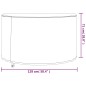 vidaXL Gartenmöbel-Abdeckungen 2 Stk. Ø 128x71 cm 420D Oxford-Gewebe