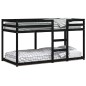 vidaXL Etagenbett Schwarz 90x200 cm Massivholz Kiefer vidaXL Etagenbett Schwarz 90x200 cm Massivholz Kiefer