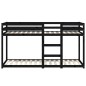 vidaXL Etagenbett Schwarz 90x200 cm Massivholz Kiefer vidaXL Etagenbett Schwarz 90x200 cm Massivholz Kiefer