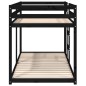 vidaXL Etagenbett Schwarz 90x200 cm Massivholz Kiefer vidaXL Etagenbett Schwarz 90x200 cm Massivholz Kiefer