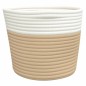 vidaXL Aufbewahrungskörbe 2 Stk. Beige und Weiß Ø24x18 cm Baumwolle vidaXL Aufbewahrungskörbe 2 Stk. Beige und Weiß Ø24x18 cm Baumwolle