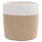 vidaXL Aufbewahrungskörbe 2 Stk. Braun und Weiß Ø28x28 cm Baumwolle vidaXL Aufbewahrungskörbe 2 Stk. Braun und Weiß Ø28x28 cm Baumwolle
