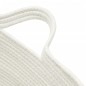 vidaXL Wäschekorb Braun und Weiß Ø60x36 cm Baumwolle vidaXL Wäschekorb Braun und Weiß Ø60x36 cm Baumwolle